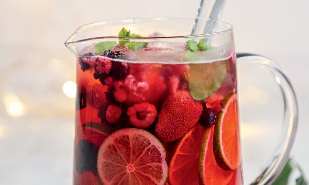 Sangria de frutos vermelhos